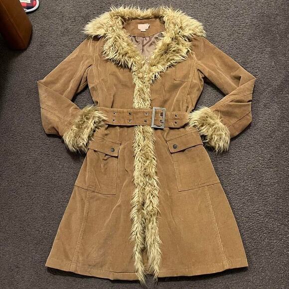 Y2K Forever 21 Corduroy Pennylane Coat - Picture 2 of 8
